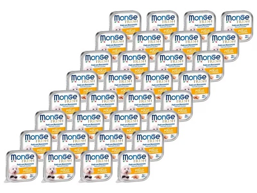 [90308732 1603942] Monge Nassfutter Fresh Pâté Huhn, 32 x 100 g