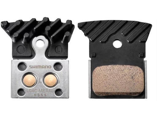 [90308739 1517053] Shimano Bremsbeläge BPL04CMFA, L04C, Metall mit Lamellen Paar