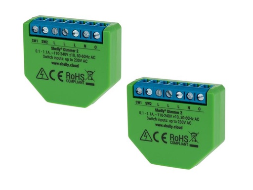 [90308795 1085196] Shelly WLAN-Dimmaktor Dimmer 2 2 Stück