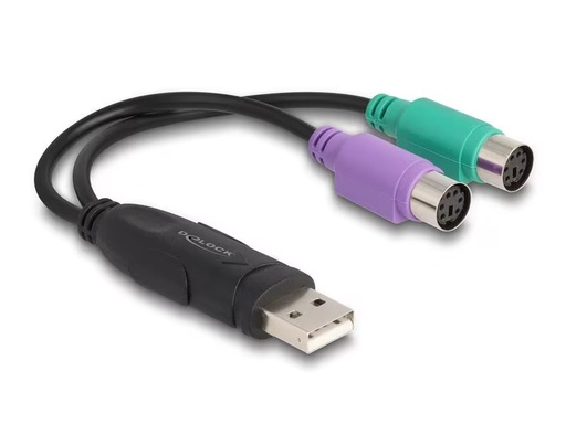 [90308803 1603896] Delock USB-Adapter USB-A Stecker - PS/2
