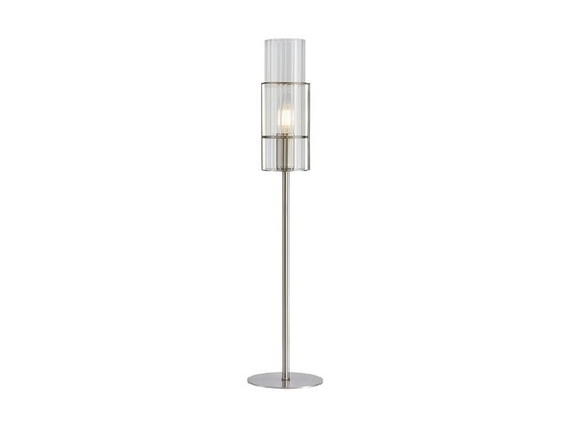 [90308986 1580681] Markslöjd Tischleuchte Tubo 1L, E14, 65 cm, Nickel