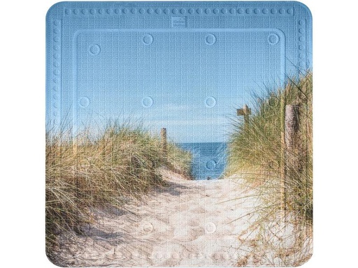 [90309100 1602461] Kleine Wolke Duschwanneneinlage Borkum Beige/Grün/Hellblau
