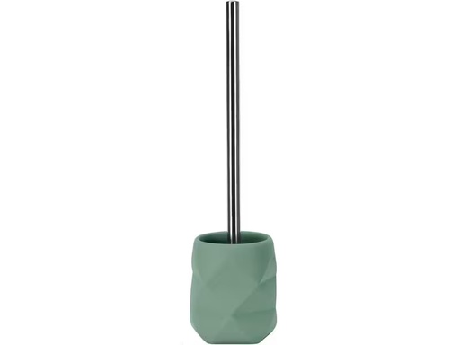 [90309119 1602488] Kleine Wolke Toilettenbürste Crackle Olivgrün, Polyresin