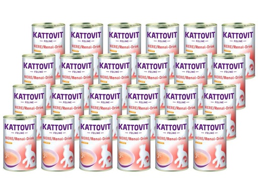 [90309227 1604893] Kattovit Katzen-Snack Niere/Renal Drink, Huhn, 24 x 135 ml