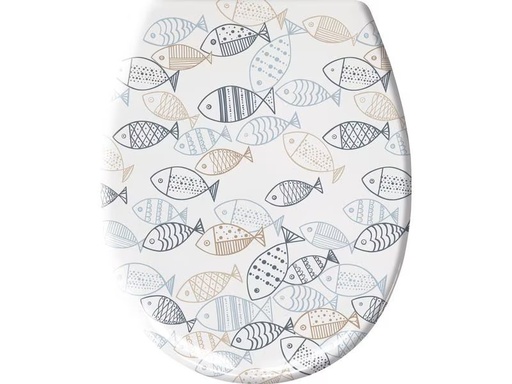 [90309240 1602450] Kleine Wolke Toilettensitz Sardinas mit Absenkautomatik, Mehrfarbig