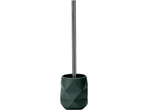 [90309260 1602491] Kleine Wolke Toilettenbürste Crackle Dunkelgrün, Polyresin