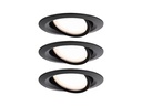 Paulmann Einbauspot LED Nova Plus Coin Set, 3 x 6W, 2700K, Schwarz