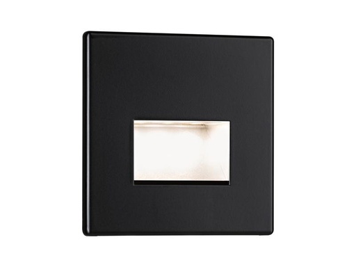 [90309335 1591852] Paulmann Wandeinbauleuchte LED Edge Quadro, 1.2W, 2700K, Schwarz