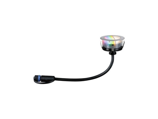 [90309395 1591885] Paulmann Einbauspot Plug &amp; Shine Floor, RGBW, 2W, Edelstahl