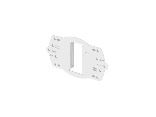 [90309464 1607759] Hanwha Vision Masthalterung SBD-140PMB Weiss 1 Stück