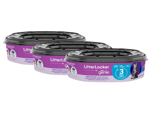 [90309506 1605063] LitterLocker Nachfüllkassette XL zu LitterLocker Genie, 3er Kit