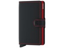 SECRID Portemonnaie Miniwallet Matte Black/Red