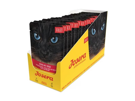 [90309790 1601204] Josera Nassfutter Filet Huhn mit Rind, 16 x 70 g