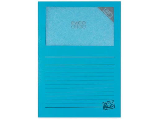 [90309884 1607977] ELCO Sichthülle Zero Plastic Blau, 100 Stück