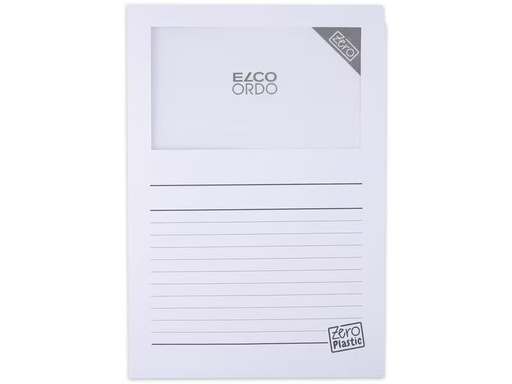 [90309914 1607976] ELCO Sichthülle Zero Plastic Weiss, 100 Stück