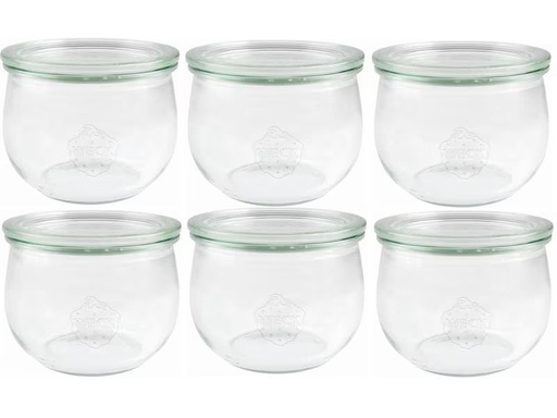 [90310059 1513024] Weck Einmachglas 500 ml, 6 Stück