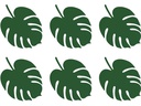 Partydeco Tischkarte Aloha Monstera 6 Stück