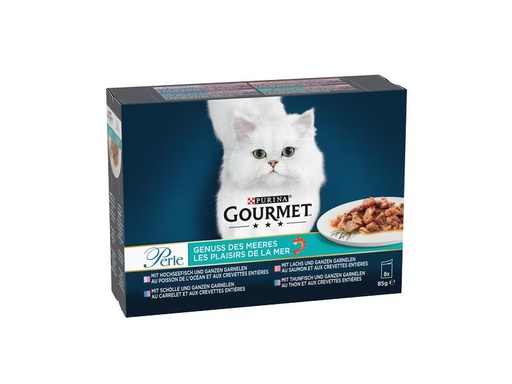[90310238 1603441] Purina Nassfutter Gourmet Perle Genuss des Meeres, 8 x 85 g