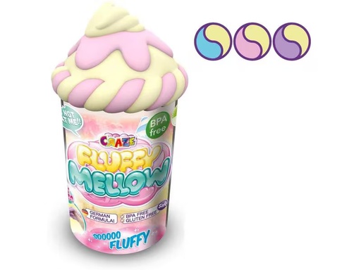 [90310241 1607313] Craze Knetmasse Fluffy Mellow 25 g assortiert