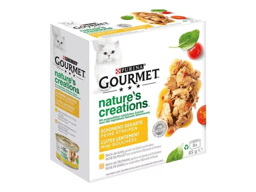 [90310255 1603442] Purina Nassfutter Nature's Creation Huhn &amp; Truthahn, 8 x 85 g