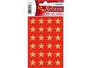 Herma Stickers Weihnachtssticker Sterne 3 Blatt à 72 Sticker, Gold