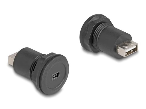 [90310512 1610534] Delock USB 2.0 Mini-B zu USB 2.0 Typ-A Einbaubuchse