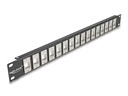 Delock Patchpanel Keystone 16 Port 1 HE 19 Rack