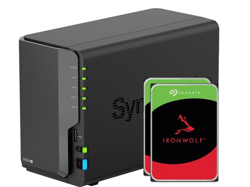 [90310560 1609123] Synology NAS DiskStation DS224+ 2-bay Seagate Ironwolf 12 TB
