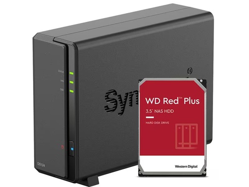 [90310573 1609266] Synology NAS DiskStation DS124 1-bay WD Red Plus 2 TB