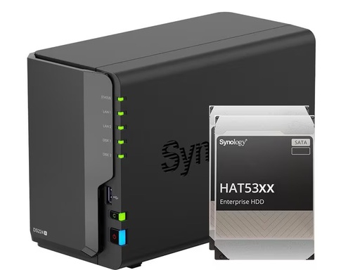 [90310576 1609137] Synology NAS DiskStation DS224+ 2-bay Synology Enterprise HDD 8 TB