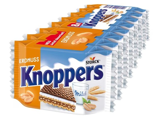 [90310672 1552112] Storck Knoppers Waffeln Erdnuss 8 x 25 g