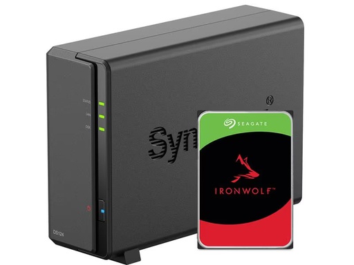 [90310682 1609248] Synology NAS DiskStation DS124 1-bay Seagate Ironwolf 2 TB