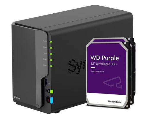 [90310684 1609147] Synology NAS DiskStation DS224+ 2-bay WD Purple 8 TB