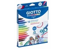 Giotto Textilmarker Mehrfarbig, 12 Stück