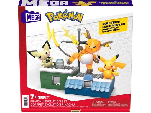 [90310864 1604324] Mega Construx Pokémon Pikachu Evolution Set