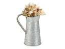 relaxdays Vase Vintage Krug 27.5 cm, Silber