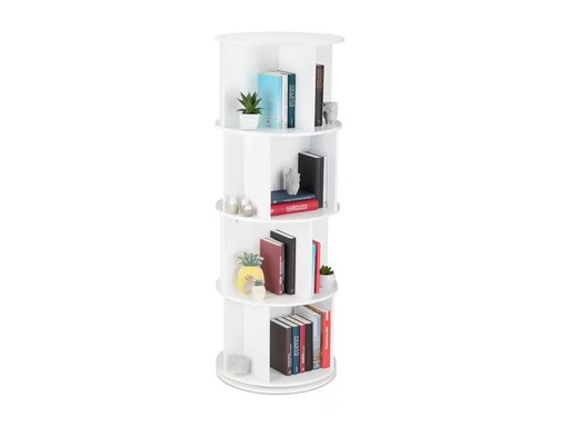 [90310909 1609791] relaxdays Regal drehbar 138 x 50 cm, Weiss