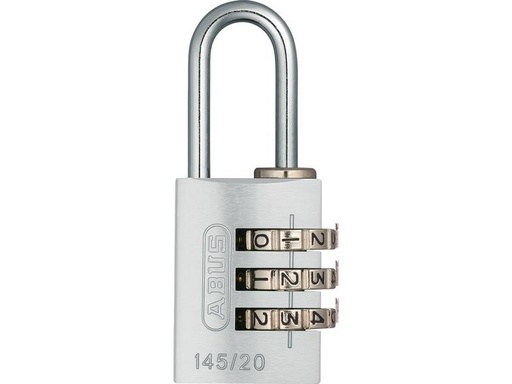 [90051090 1169198] Abus Zahlenschloss 145/20 Lock-Tag Silber Aluminium