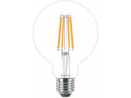 [90310983 1555219] Philips E27 Globe LED, Ultra-Effizient, Warmweiss, 60W Ersatz