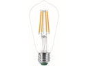 Philips Lampe E27 Edison LED, Ultra-Effizient, Warmweiss, 60W Ersatz