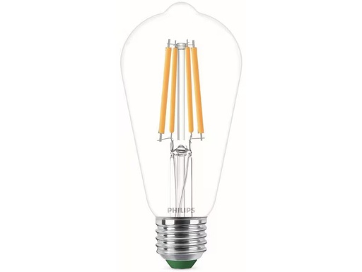 [90311041 1555218] Philips Lampe E27 Edison LED, Ultra-Effizient, Warmweiss, 60W Ersatz