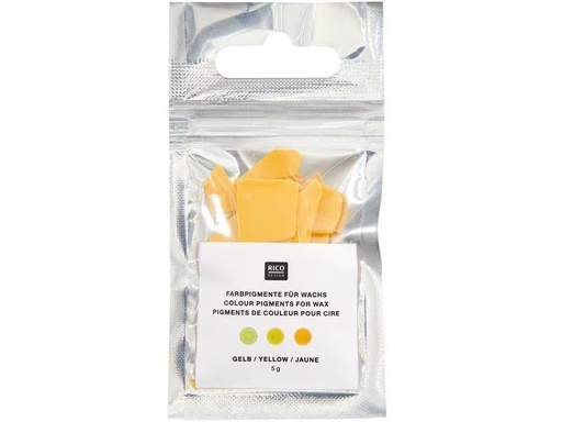 [90311064 1579173] Rico Design Wachsfarben Kerzenfarbe 5 g, Gelb