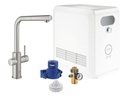 GROHE Küchenarmatur Blue Professional L-Auslauf Set Supersteel