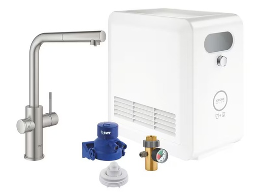 [90311203 1613899] GROHE Küchenarmatur Blue Professional L-Auslauf Set Supersteel