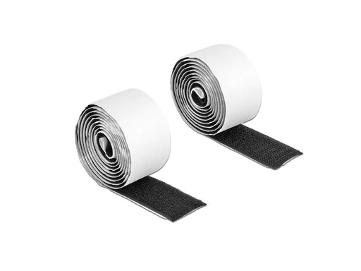 [90051118 1134778] Delock Klettband-Rolle 1 m x 25 mm Haft und Flauschband Schwarz