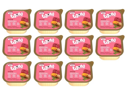 [90311249 1604821] WOW Nassfutter Adult Wild Schale, 11 x 150 g