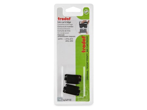 [90051142 1198741] Trodat Ersatzkissen für Trodat Modelle 4910, 4810, 4836 Schwarz
