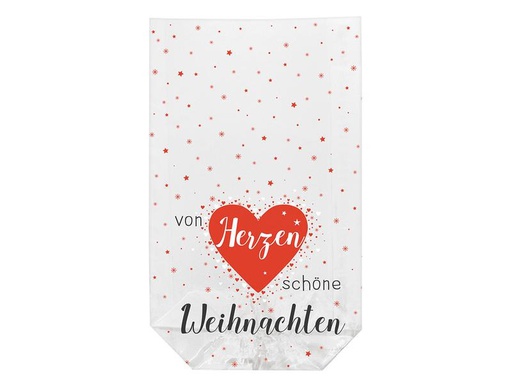 [90311467 1189276] Braun + Company Guetzli-Verpackung Weihnachtsgrüsse 11.5 x 19 cm, 10 Stück