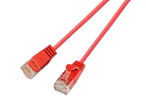 [90051173 353725] SLIM Slimpatchkabel RJ-45 - RJ-45, Cat 6, UTP, 0.5 m, Rot
