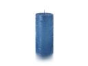 balthasar Zylinderkerze Rustico 15 x 7 cm, Blau